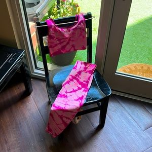 Matching pink M/L workout set from PINK.